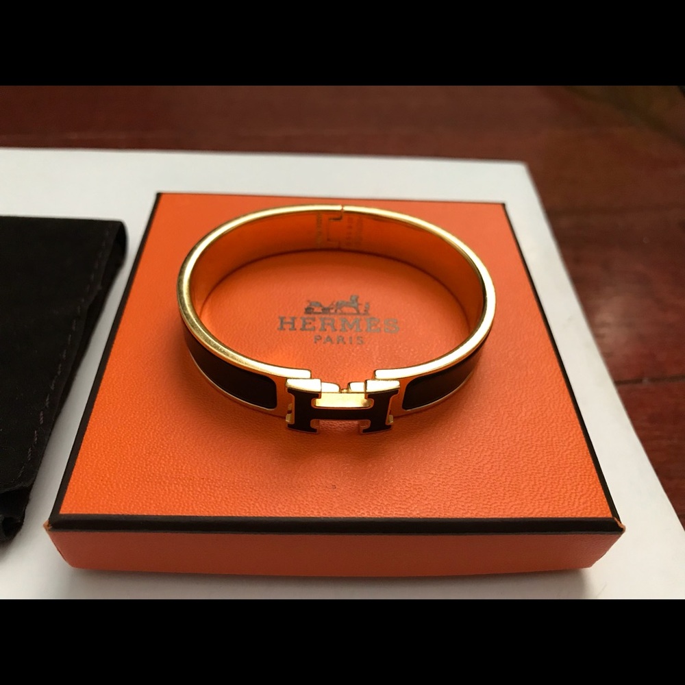 Authentic Hermes Click Clac Bracelet